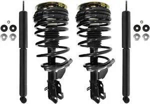 Unity Automotive 4-11250-251150-001 Fnt & Rr Complete Strut Assembly Shock Kit For 1984-1985 Buick Skylark