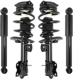 Unity Automotive 4-11785-255160-001 Fnt & Rr Complete Strut Assembly Shock Kit For 2015-2016 Chevrolet City Express, 2013-2017 Nissan NV200