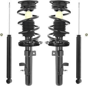Unity Automotive 4-11973-252420-001 Fnt & Rr Complete Strut Assembly Shock Kit For 2013-2016 Ford Escape