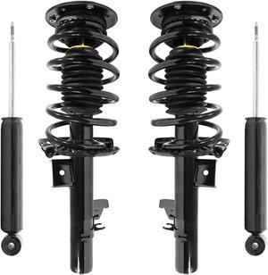 Unity Automotive 4-11493-259310-001 Fnt & Rr Complete Strut Assembly Shock Kit For 2007-2013 Volvo S80