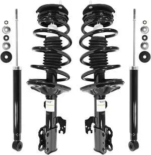 Unity Automotive 4-11991-254050-001 Fnt & Rr Complete Strut Assembly Shock Kit For 2004-2005 Toyota Sienna