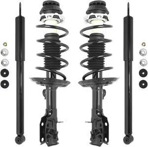 Unity Automotive 4-11311-253300-001 Fnt & Rr Complete Strut Assembly Shock Kit For 2009-2014 Honda Fit