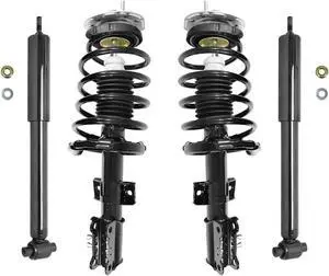 Unity Automotive 4-11861-259340-001 Fnt & Rr Complete Strut Assembly Shock Kit For 2001-2009 Volvo S60, 1999-2006 Volvo S80, 2001-2007 Volvo V70