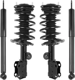 Unity Automotive 4-11106-254110-001 Fnt & Rr Complete Strut Assembly Shock Kit For 2010-2015 Toyota Prius