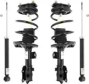 Unity Automotive 4-11135-259150-001 Fnt & Rr Complete Strut Assembly Shock Kit For 2006-2011 Hyundai Accent, 2006-2011 Kia Rio, 2006-2011 Kia Rio5