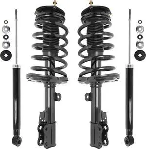 Unity Automotive 4-11997-254050-001 Fnt & Rr Complete Strut Assembly Shock Kit For 2005-2010 Toyota Sienna