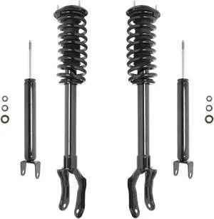 Unity Automotive 4-11213-256500-001 Fnt & Rr Complete Strut Assembly Shock Kit For 2011-2015 Jeep Grand Cherokee