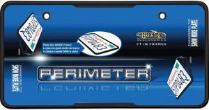 Cruiser Accessories License Plate Frame Perimeter Black 30650