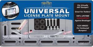Cruiser Accessories License Plate Frame Hardware Universal License Plate Mount Clear 79000
