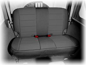 Rugged Ridge Neoprene Rear Seat Cover Black 07-12 Jeep 2-Door Wrangler 13265.01