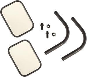 This pair of rectangular Trail Mirrors from Rugged Ridge fits 2018 Jeep Wrangler JL.