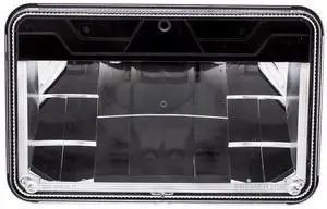 United Pacific 31089 Headlight, High Power, LED, RH/LH, 4 x 6 Rectangle, Chrome Housing, High Beam