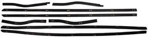 Fairchild KF2085 Belt Weatherstrip Kit For 1967-1968 Ford Mustang (Front & Rear Inner & Outer Driver side and Passenger side)