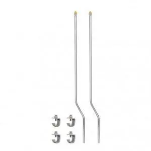 United Pacific 86068 49-inch Stainless Steel Bumper Guide Kit w/Amber Watermelon