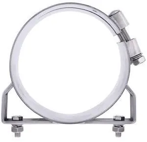 United Pacific 10324 7-inch Stainless Steel Wide Band Exhaust Clamp for Freightliner & Various Models, 304 Premium Steel, Strong & Durable  ONE Unit