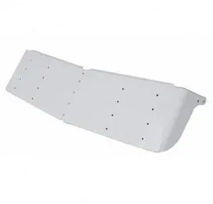United Pacific 28016 16" Stainless Gangster Style Drop Visor for 1995+ Kenworth With Curved Windshield