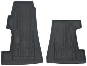 SMARTLINER All Weather Protection Custom Fit Black 1st Row Rugged Rubber Floor Liner Set Compatible With 2017-2023 Polaris Slingshot