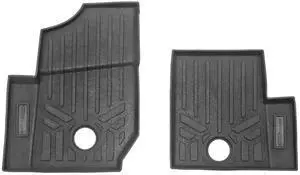 SMARTLINER All Weather Protection Custom Fit Black 1st Row Rugged Rubber Floor Liner Set Compatible With 2019-2023 Polaris General XP 1000 & Polaris General XP 4 1000