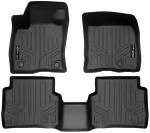 SMARTLINER All Weather Protection Custom Fit Black 2 Row Floor Mat Liner Set Compatible With 2020-2024 Lincoln Corsair