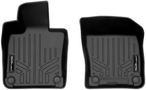 SMARTLINER All Weather Protection Custom Fit Black 1st Row Floor Mat Liner Set Compatible With 2019-2023 Volvo S60 & S60 Plug-In Hybrid