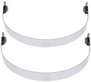 United Pacific 8 1/4-in Stainless Air Tank Straps, Model 21340