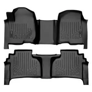 SMARTLINER Custom Fit 2 Row Floor Liners Compatible With 2019+ Chevrolet Silverado 1500/2500/3500 Double Cab with 1st Row Bench Seat & Over the Hump Coverage (with 2nd Row Under Seat Storage) SMARTLINER Custom Fit 2 Row Floor Liners Compatible With 2019+ Chevrolet Silverado 1500/2500/3500 Double Cab with 1st Row Bench Seat & Over the Hump Coverage (with 2nd Row Under Seat Storage)
