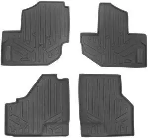 SMARTLINER All Weather Protection Custom Fit 2 Row Rugged Rubber Floor Liner Set Compatible With 2020-2024 Kawasaki TERYX