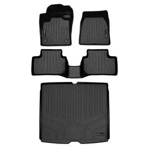 SMARTLINER Custom Fit All Weather 2 Row Floor Mats & Cargo Liner Set Black Compatible With 2021-2023 Volvo XC40 Recharge SMARTLINER Custom Fit All Weather 2 Row Floor Mats & Cargo Liner Set Black Compatible With 2021-2023 Volvo XC40 Recharge