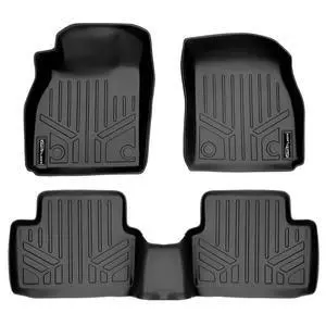 SMARTLINER Custom Fit Floor Mats 2 Row Liner Set Black Compatible With 2013-2016 Chevrolet Malibu SMARTLINER Custom Fit Floor Mats 2 Row Liner Set Black Compatible With 2013-2016 Chevrolet Malibu