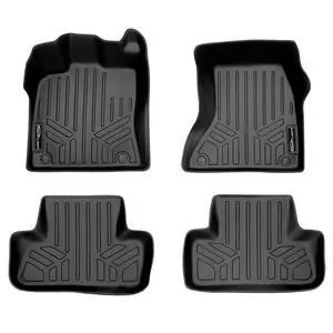 SMARTLINER Custom Fit All Weather Protection Black 2 Row Floor Liners Compatible With 2009-2017 Audi Q5 (Fits All Models) SMARTLINER Custom Fit All Weather Protection Black 2 Row Floor Liners Compatible With 2009-2017 Audi Q5 (Fits All Models)
