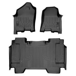 SMARTLINER Custom Fit Floor Mats 2 Row Liner Set Black Compatible With 2019-2022 Ram 1500 Crew Cab without Rear Underseat Storage Box SMARTLINER Custom Fit Floor Mats 2 Row Liner Set Black Compatible With 2019-2022 Ram 1500 Crew Cab without Rear Underseat Storage Box