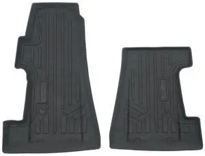 SMARTLINER All Weather Protection Custom Fit Black 1st Row Rugged Rubber Floor Liner Set Compatible With 2017-2023 Polaris Slingshot