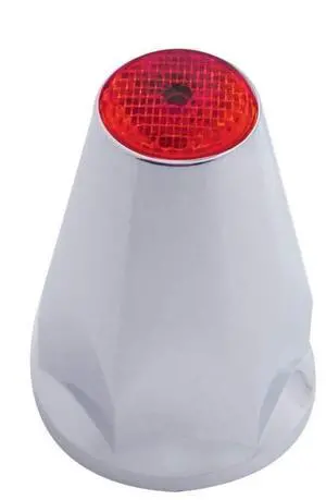 United Pacific 10071 33mm X 2-3/4" Chrome Plastic Nut Covers W/Flange - Push-On -Red Reflector (20 Pack) United Pacific 10071 33mm X 2-3/4" Chrome Plastic Nut Covers W/Flange - Push-On -Red Reflector (20 Pack)