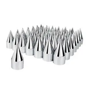 United Pacific 10770Cb - Wheel Lug Nut Cover Set - 1.5" X 4 1/8" Chrome Plastic Spike Nut Cover - Push-On (60 Pack) United Pacific 10770Cb - Wheel Lug Nut Cover Set - 1.5" X 4 1/8" Chrome Plastic Spike Nut Cover - Push-On (60 Pack)
