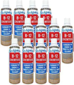 Berryman Products 0117 B-12 Chemtool Carburetor, Choke and Throttle Body Cleaner with Extension Tube [Not VOC Compliant in Some States], 16-Ounce Aerosol (12 units)