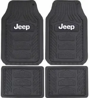 Plasticolor Jeep Logo All Weather Durable Floor Mat 4pcs Set 001668R01