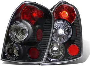 CG MAZDA PROTEGE 99-02 5 DR TAILLIGHT BLACK 03-MP9902TLA5DJM PAIR