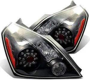 CG NISSAN ALTIMA 08 UP L.E.D TAILLIGHT 2 DR BLACK 03-NA08TLED2DJM PAIR