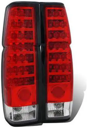 CG NISSAN HARDBODY 86-97 L.E.D TAILLIGHT RED/CLEAR 03-NH8697TLALED PAIR