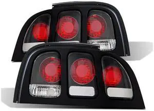 CG FORD MUSTANG 94-98 TAILLIGHT BLACK 03-FM9498TLAJM PAIR