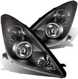 CG TOYOTA CELICA 00-04 PROJECTOR HEADLIGHT HALO BLACK 02-AZ-TC00-PBC-R PAIR