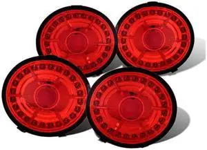 CG CHEVY CORVETTE 05-07 / CORVETTE Z06 06-07 L.E.D TAILLIGHT ALL RED 03-CC05TLED PAIR