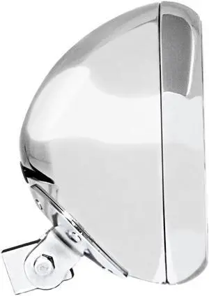 In Pro Car Wear HB77010 7 in. Smooth Headlight Bucket Chrome Universal Bucket Light