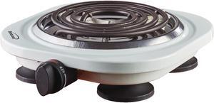 Brentwood Appliances Electric 1,000Watt Single Burner (White) TS-321W