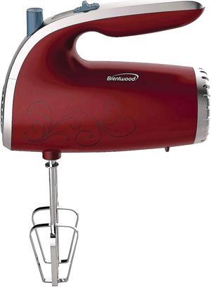 Brentwood Appliances 5 Speed Hand Mixer (Red) HM-48R