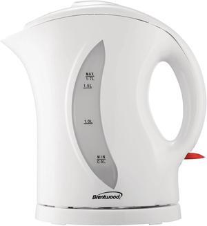 Brentwood Appliances 1.7L Cordless Plastic Tea Kettle KT-1617