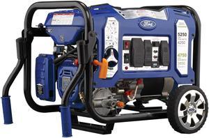 Ford 5,250W Dual Fuel Portable Generator with Switch & Go Technology and Remote Start, FG5250PBR