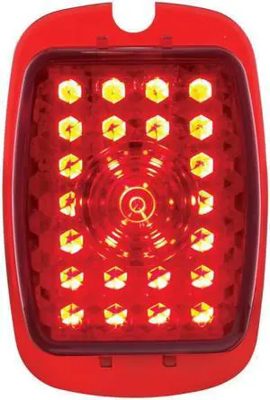 United Pacific Industries 1937-38 & 40-53 Chevy LED Tail Light - Passenger Side - Red Lens Tail Light CTL4053LED-R