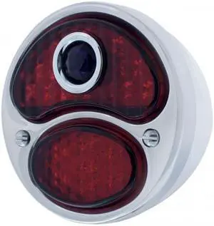 United Pacific Industries 1928-31 Ford Model A LED Tail Light Assy w/ Blue Dot - RH  Tail Light FTL2831BD-AR