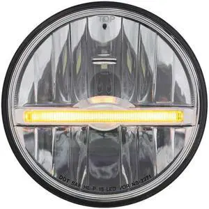 United Pacific Industries 5 3/4" LED Headlight With LED Position Light Bar - Amber Headlight 31259